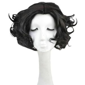 черные натуральные вьющиеся прически оптовых-Женские кудрявые природные часть ежедневная прическа косплей парик черный короткий
