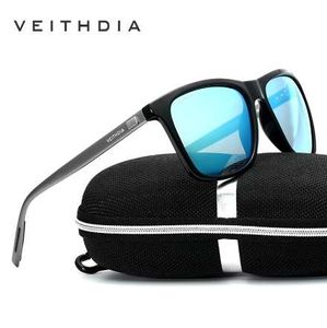 Wholesale veithdia sun glasses resale online - VEITHDIA Brand Unisex Retro Aluminum TR90 Sunglasses Polarized Lens Vintage Eyewear Accessories Sun Glasses For Men Women