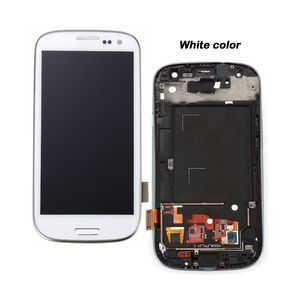 galaxy lcd reparatur großhandel-Für Samsung Galaxy S3 i9300 LCD streng getestet arbeiten Touchscreen Digitizer Assembly mit Rahmen kostenlose Reparatur Tools