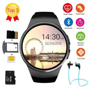 KW18 Bluetooth smart watch full screen Support SIM TF Card Smartwatch Phone Heart Rate for apple gear s2 huawei xiaomi