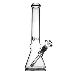 Hookahs klassisk glas bong med bägare bas och isfångare inches vatten bongs för rökning rör