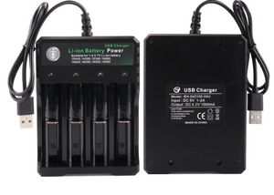 Wholesale rechargeable battery charger au for sale - Group buy Lithium Battery Charger With USB Cable Charging Slots Rechargeable Batteries Charger Better Nitecore US UK EU AU Plug LF