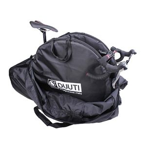 Wholesale biker bags resale online - 75CM Diameter Bicycle Carrying Package Bags g Cycling Road MTB Mountain Bike Single Wheel Carrier Black Nylon Bag Accessories