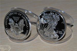 dólar libre al por mayor-Envío gratis oz Silver Eagle Eagle Coin Fine One Dollar Bu Sin Circular Efecto Espejo