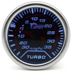 Wholesale white car gauges resale online - 2 inch MM Universal Mechanical Turbo Boost Car Gauge PSI Meter Auto White LED