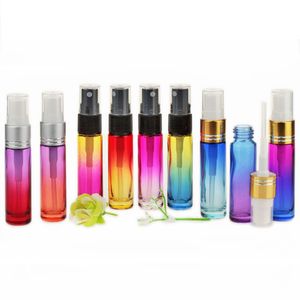ingrosso oil pump-Color Gradient ml Fine Mist Pump Sprayer Bottiglie di vetro Progettato per oli essenziali Profumi Pulizia Poducts Bottiglie per aromaterapia