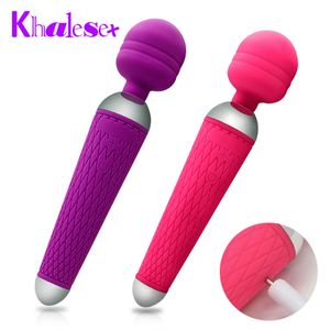 Powerful Vibrator for Woman oral clit Personal Massager Magic Wand AV G Spot Waterproof Rechargeable Massage