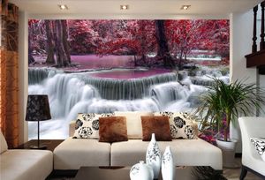 カスタム3D立体視壁紙ヨーロッパの木製公園の壁紙の壁のための3 dの風景ガーデンソファの背景