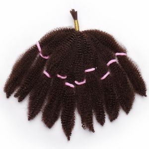 sapık büküm renkleri toptan satış-Ombre Renk Afro Kinky Kıvırcık Saç Yasa Sentetik Saç Uzantıları Kısa Böceği Sarışın inç Siyah Kadınlar Için Gram Braied Büküm Saç