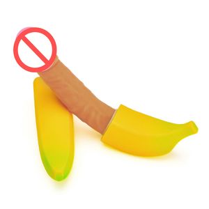 nouveaux godes réalistes achat en gros de Livraison gratuite New Dildo Vibrateurs Banane Sex Toys godes de cheval réaliste Peau énorme Pénis Médical Silicone USB Masseur Vaginal Vibrateur Long