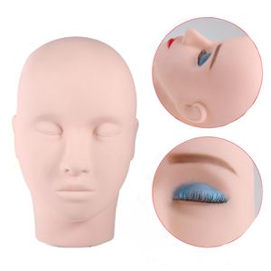 3D Silicone Head Tattoo Practice Head Model Fake Practice Skins för permanent makeup praxis