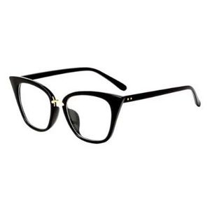 modebrille klare linse nichtrezept großhandel-Vintage Cat Eye Square Frame Brillen Unisex Klare Linse Vollformat Nicht verschreibungspflichtige optische Brille
