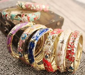 12pcs Mix Style Multicolor Alloy Bangle Bracelets For Woman DIY Fashion Jewelry Gift CR023 Free Shipp