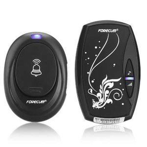Waterproof Black EU Plug in V AC Digital LED Cord Song Music M Range Wireless Remote Control Home Door Bell Doorbell
