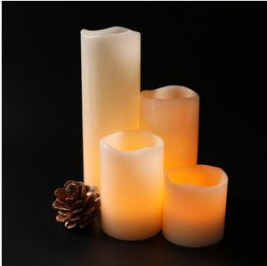 Real wax remote-controlled electric candle wedding decoration 4 sets of electric candle lamp Favors