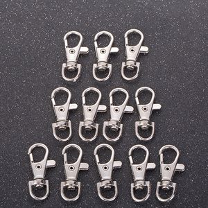 Wholesale keyring chain with clasp for sale - Group buy Silver Lobster Swivel Clasp Key Ring Clip mm Jewellery Findings Metal Split Ring Clip Hook Keyring Buckle Clasp Key Chain