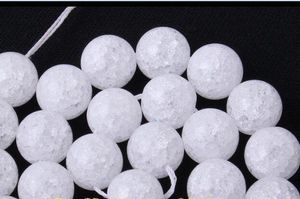 Wholesale natural rock crystal quartz beads for sale - Group buy New mm Natural Cracked Rock Crystal Quartz Round Gem Beads Strand quot