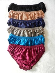 seidenunterwäsche-bikini-slips großhandel-6 stücke reine seide klassische männer bikini unterwäsche slips