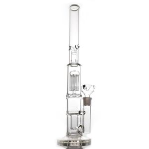 18 inche tall glass bong arm tree perc hookah bongs double dome percolator mm thick water pipe