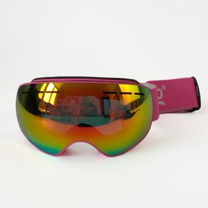 ingrosso occhiali da sci da uomo-marchio propro Occhiali da sci doppia lente antinebbia adulti Snowboard Sci Occhiali Donne Neve Eyewear uomini D