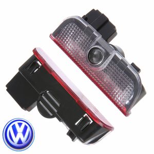 ingrosso vw passat b7 led-Porta auto Welcome proiettore laser Logo porta fantasma ombra LED per VW Volkswagen Tiguan Golf Passat B7 EOS ETC