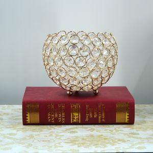 Bröllopsceremoni Elegant ljushållare Prop Crystal Ball Vase Road Guide European Style Candlestick Props Gold Silvery xy4 ff
