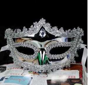Wholesale masquerade couple resale online - Filigree Couple Costume Masquerade Mask Pair Venetian Ball Prom Event Mardi Gras Rhinestone Wedding Party Mask