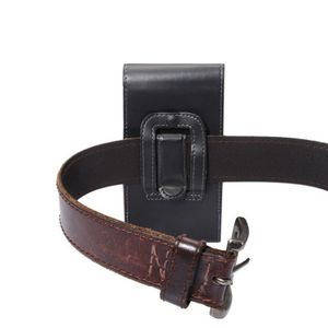 Universal Belt Clip PU Leather Waist Holder Flip Pouch Case for ZTE Axon mini Orange Neva Chat G