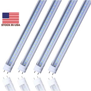 Stock in USA ft led tube Lights T8 W W W SMD2835 foot Led Fluorescent Bulbs mm V V G13 Shop Light lighting