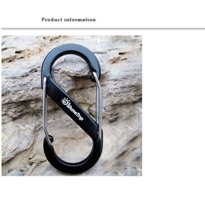 Wholesale aluminum shapes for sale - Group buy 4 colors Shape Outdoor Carabineer Quickdraw Aluminum alloy Survival Buckle Locking Carabiner Keychain Tools