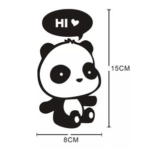 15 cm Urocza Panda Cute Moda Female Ulubione samochody Vinyl Naklejka CA