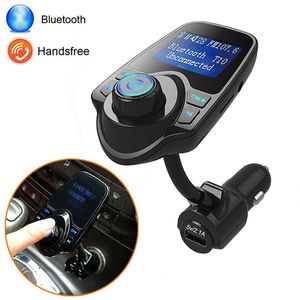 kablosuz araba müzik çalar toptan satış-T10 Kablosuz Bluetooth Handsfree Araç Kiti Müzik MP3 Çalar Şarj FM Verici