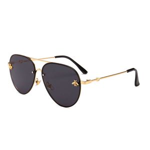óculos de sol do vintage oversize. venda por atacado-2021 Projeto de marca Óculos de sol mulheres homens espelho de designer de boa qualidade Moda metal enorme óculos de sol vintage macho feminino UV400