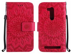 Mobile Phones Cases For ASUS ZenFone ZB452KG ZB551KL ZD552KL GO Selfie Pro Case Flip Cover Luxury Leather Sunflower