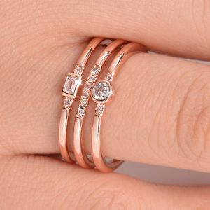 Wholesale peridot gold rings for women for sale - Group buy European Wind New Pattern Best Sellers Fashion Personality Three Line Zirconium A Woman With A Person Ring Trendsetter