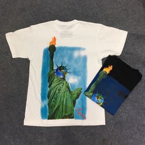 T shirts T shirts Tshirt Anstronaut Astroworld Tour Tie Dyeing T Shirt Män Streetwear Camouflage Mens T shirt