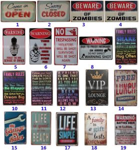 255 Style Metal Painting Tin Signs Collection Wall Art RetroTIN SIGN Wall Painting Art Bar Cave Pub Restaurant Home Decoration HH7-1966