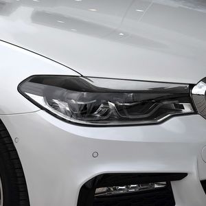 carbon fiber headlight eyelids großhandel-Carbon Faser Scheinwerfer für BMW Eyelids Eyebrows G30 Series Zubehör Frontscheinwerferblenden Car Styling Aufkleber