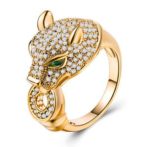 Luxury rings for women Punk style Wedding Engagement Cubic Zirconia Rose Gold Silver Gold color ring Hip hop jewelry girl