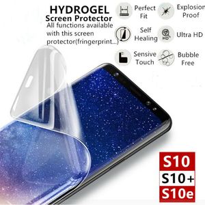 Hydrogel Film Screen Protector Volledige Cover voor iPhone Plus XR Samsung Note S22Aqua Protector Niet gehard glas