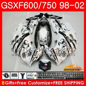 Kropp för Suzuki Scorpion Black Katana GSX600F GSXF750 HC60 GSXF GSX750F GSXF600 Fairing Kit