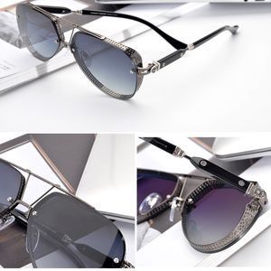 büyük kişilik gözlüğü toptan satış-Erkekler Kadınlar için Marka Tasarımcısı Güneş Gözlüğü Gri Kahverengi Lensler Gözlük Shades Büyük Çerçeve Gözlük Moda Kişilik Büyük Boy Güneş Gözlükleri Orijinal Kutusu ile
