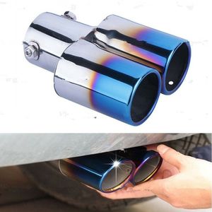 1 Double Outlets Exhaust Muffler Tail Pipe Tip Tailpipe for Honda City