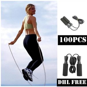 Wholesale DHL Free 100pcs Bearing Skip Rope Cord Speed Fitness Lose Weight Gym Exercise Equipment Adjustable Boxing Skipping Sports Jump Rope FY6160