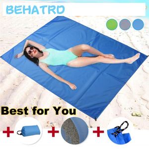 kumlasız plaj toptan satış-Açık Pedler Taşınabilir Plaj Su Geçirmez Katlanabilir Cep Mat Piknik Battaniye Kilim Sandless Yatak Pedi G3