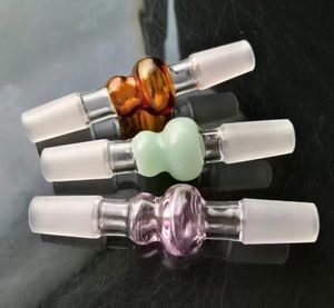 glaszug großhandel-Farbe hissen Stecker neue einzigartige Glas Bongs Glaspfeifen Wasserpfeifen Shisha Bohrinseln mit Drope Rauchen
