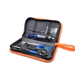 Freeshipping Newest 60W 220V EU Electric Soldering Iron Kit Adjustable Temperature Welding Starter Tool 23x18x4cm