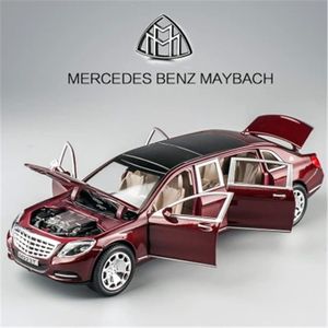 1 Maybach S600 Metal Car Model Diecast Alloy High Simulation Car Models Doors Can Be Opened Inertia Toys For Children Difts J190525