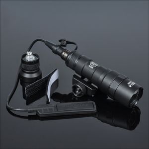led-taster großhandel-Tactical M300B Mini Scout Light Outdoor Jagd M300 Taschenlampe Lumen Taschenlampe LED Lanterna Comstant Momentary Ausgang mit Schwanzschalter