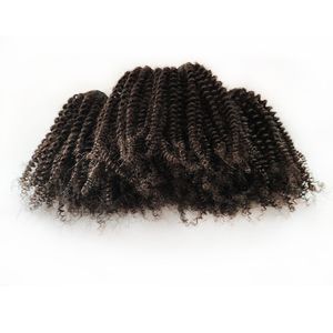 ingrosso extensioni afro afro-Capelli di capelli afro afro stile cortocircuito pollici indiano Virgin Virgin Human Hair10pcs G Factory fornisce grandi scorte